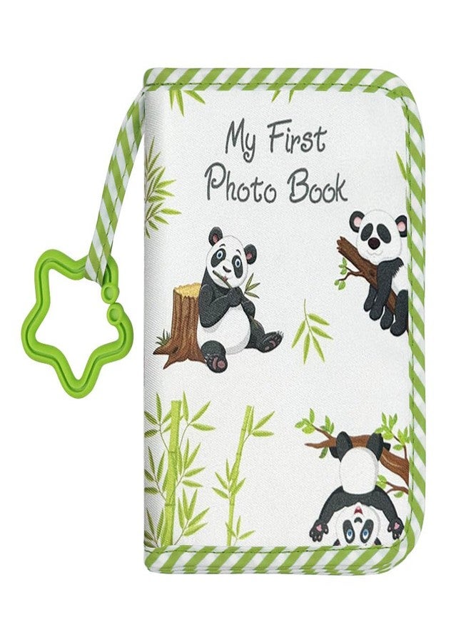 ZUYYON Baby Photo Album Baby Memory Book, Soft Cloth Photo Book First Year Memory Album Shower Gift for Newborn Toddler & Kids, Holds 4x6 Inch Photos (Panda) - Image 1